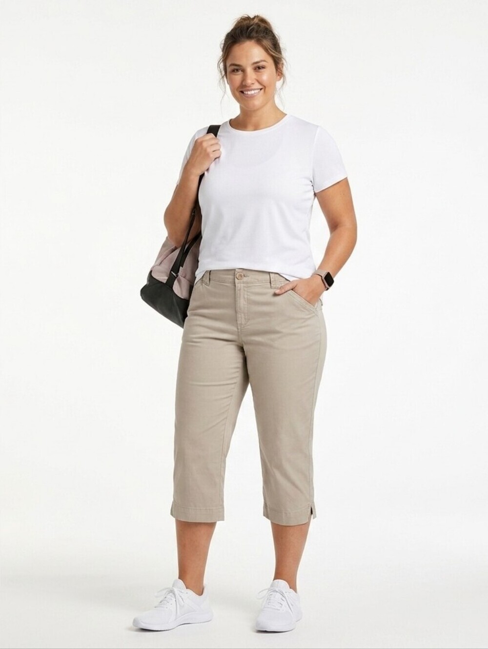 Lee "Just Below the Waist" 12 Khaki Capri